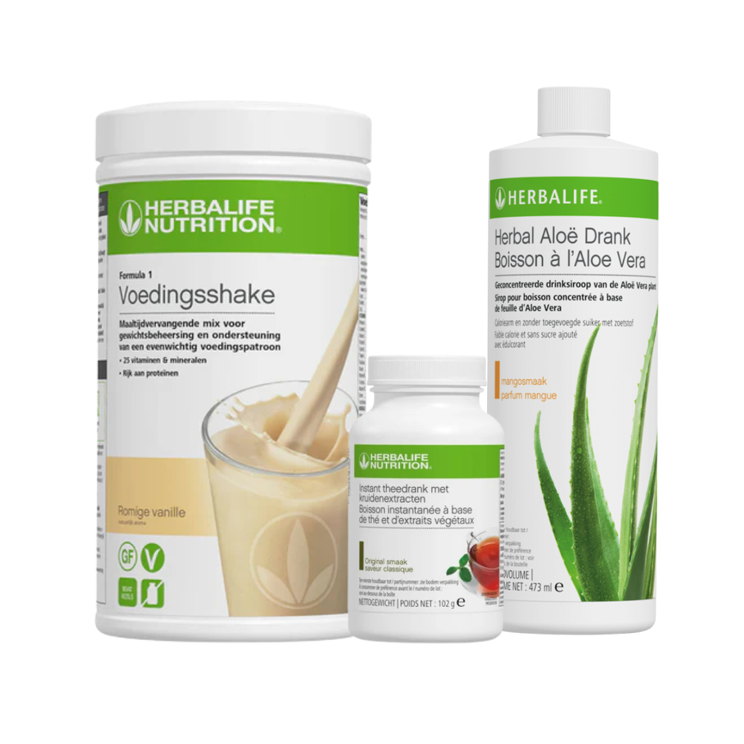 Shake Tea Packet HERBALIFE – Gezond Ontbijt – Shake + Thee + Aloë – HerbalProducteNL